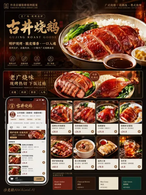 Cantonese Roast Rice Brand Board