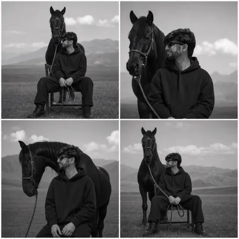Monochrome Field Portrait