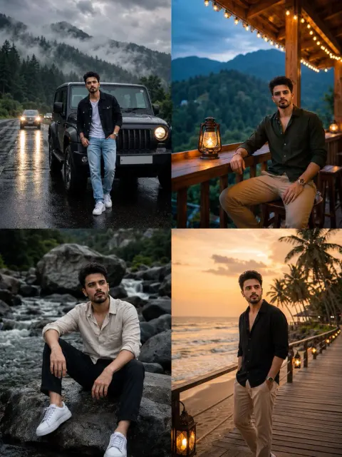 Luxury Travel Portrait Collage