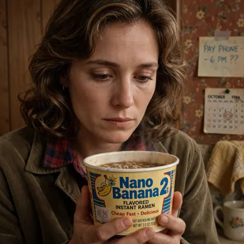 1980s Family Film Ramen Closeup