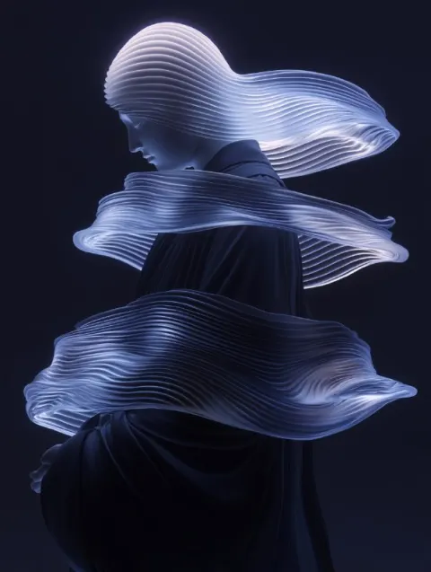 Majestic Buddha Statue in Motion