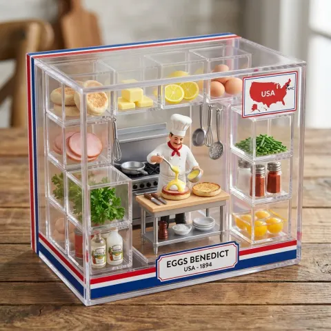 Eggs Benedict Miniature Collector Box