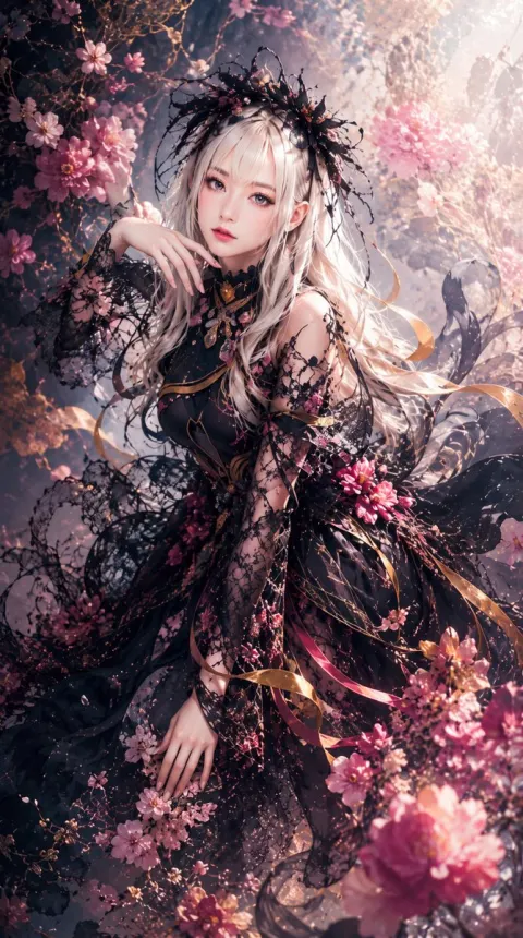 Gothic Fairy in Enchanted Garden