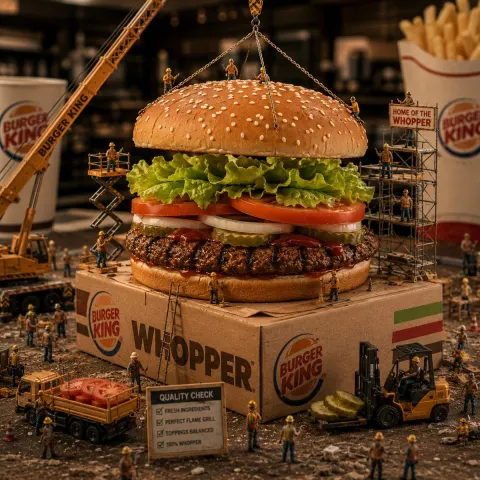 Surreal Burger Construction