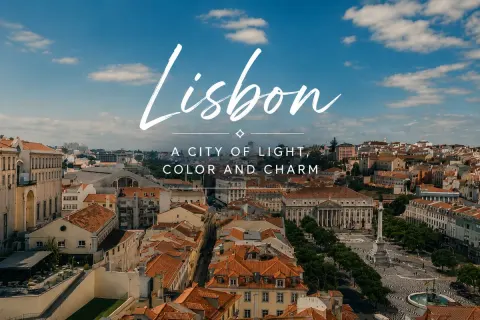 Cinematic Lisbon Travel Poster Design