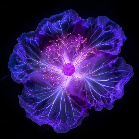Kirlian Photography Glowing Energy Aura Image
