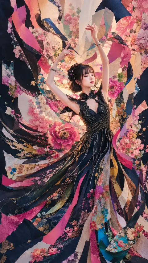 Whirling Fantasy Fashion Editorial Portrait