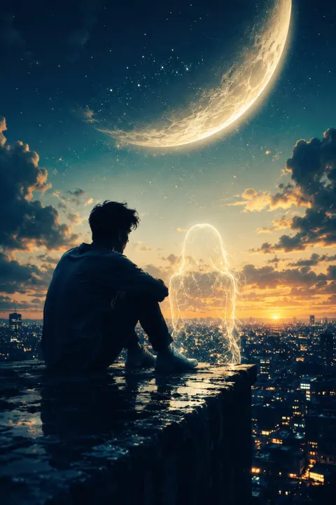 Moonlit Longing for Lost Love