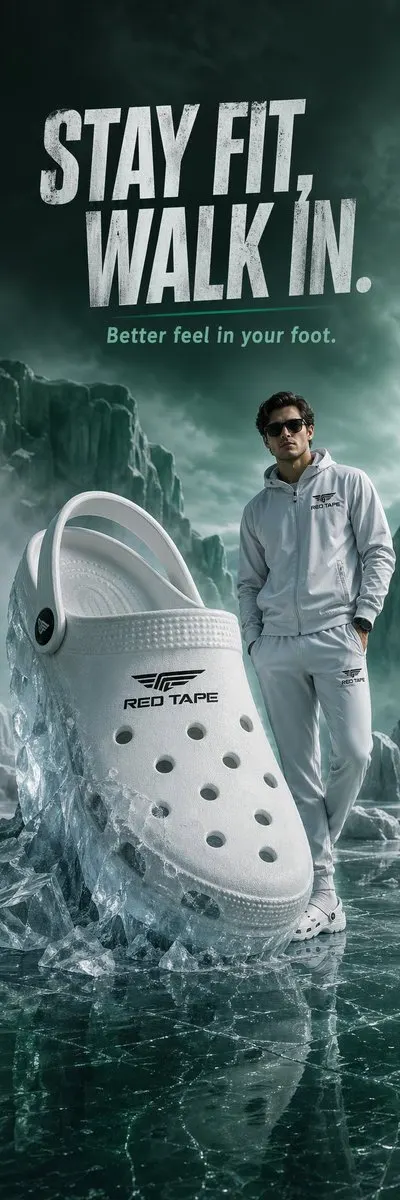 Giant Shoe Frozen in Ice