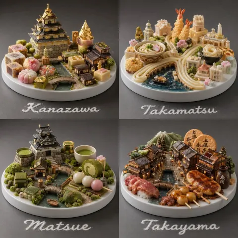 Miniature Food Cities