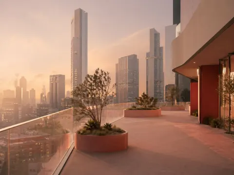 Sunset Luxury Terrace Skyline