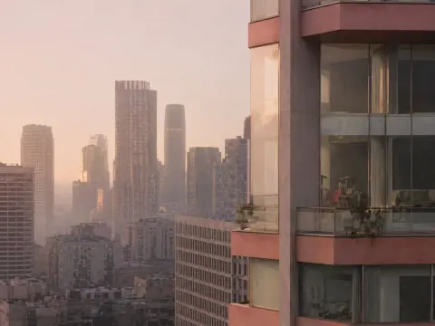 Luxury Skyline at Sunrise