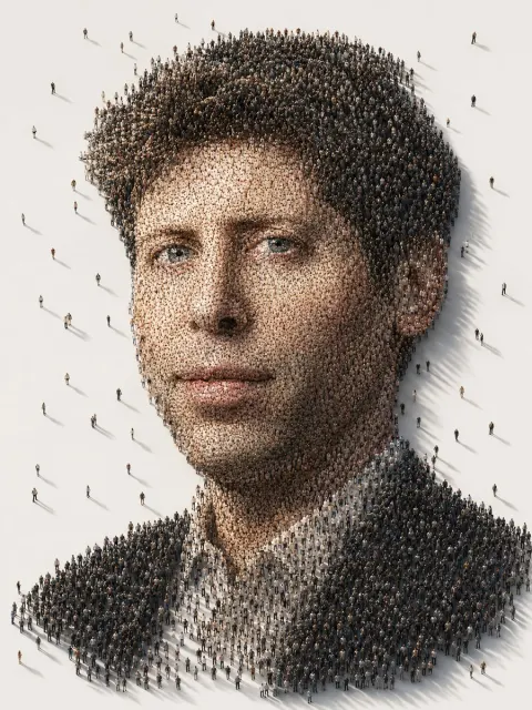 Conceptual Crowd Portrait Art
