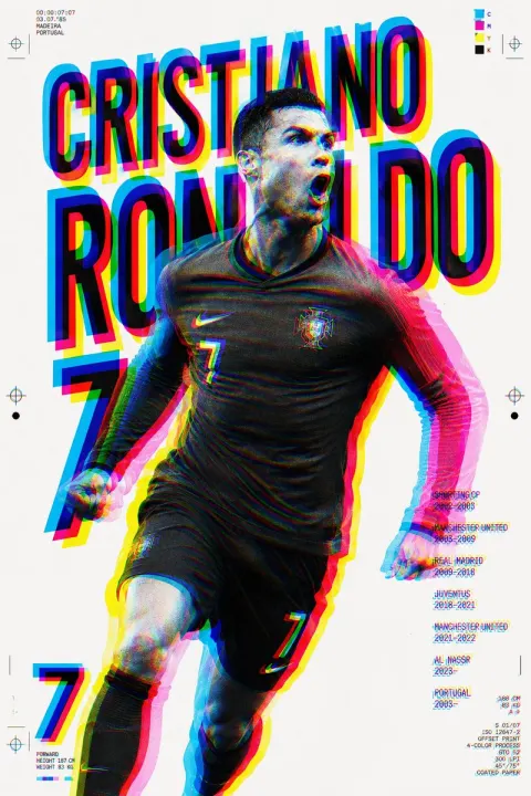 Offset Error Ronaldo Sports Poster
