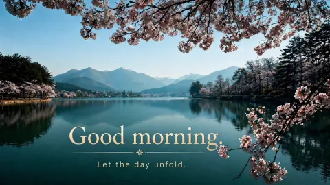 Serene Spring Lake Morning