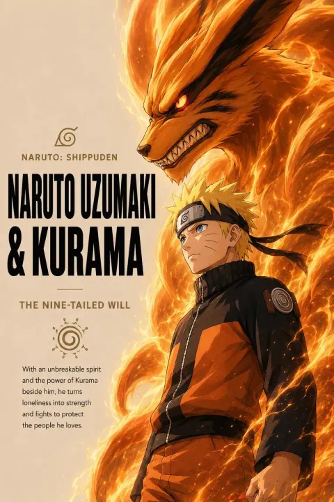 Anime Hero Spirit Beast Poster