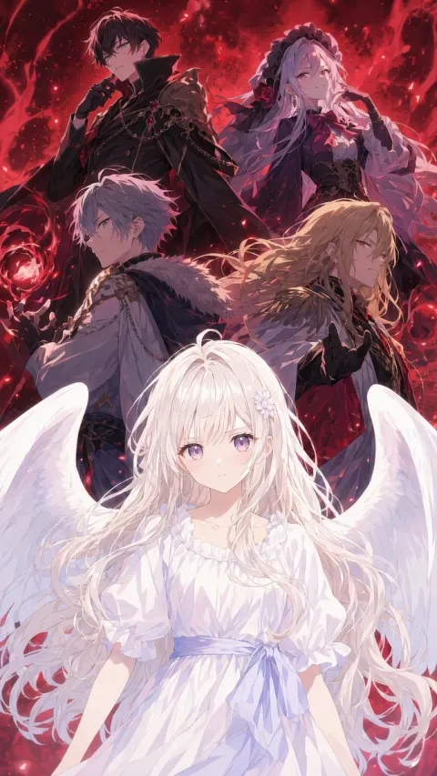Pure Angel Surrounded by Darkness