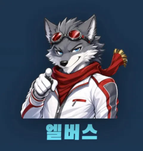 Confident Wolf Mascot Portrait