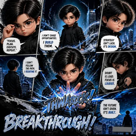 Cinematic Dark Superhero Motivational Poster