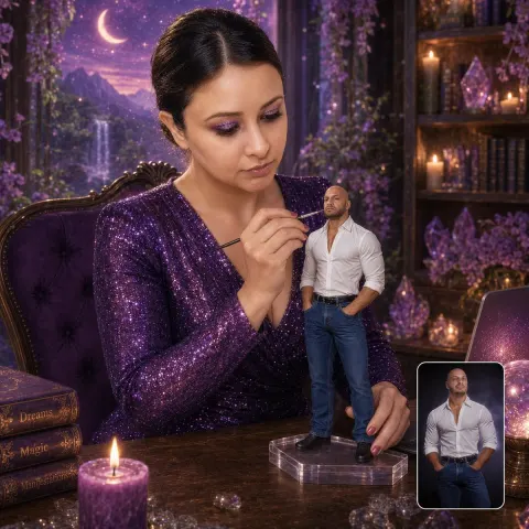 Magical Studio Portrait Painting Miniature
