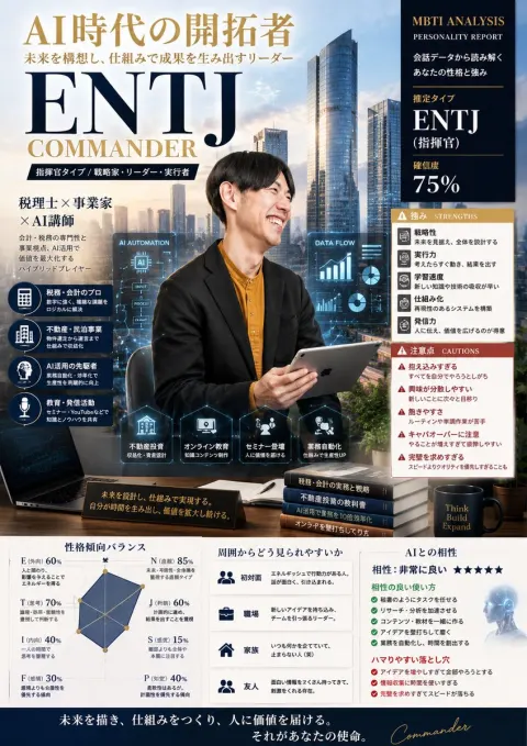 ENTJ Commander Business Magazine Cover