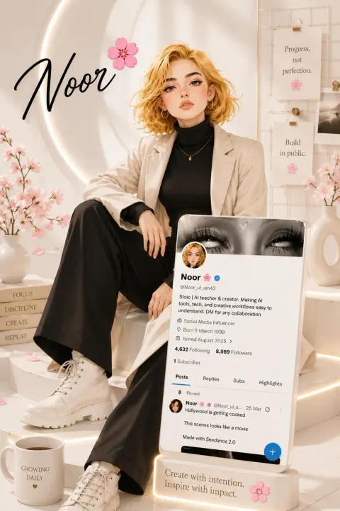 Luxury Influencer Branding Poster Design
