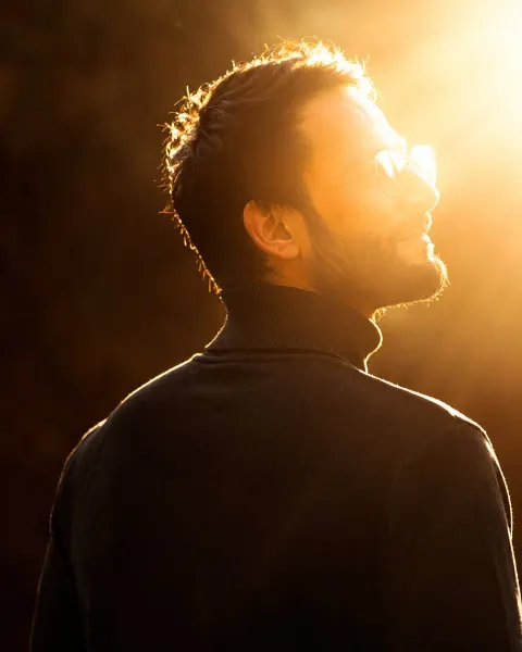 Golden Hour Backlight Portrait