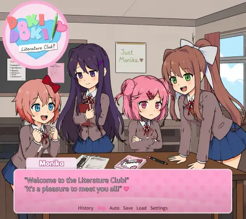 Doki Doki Literature Club Classroom