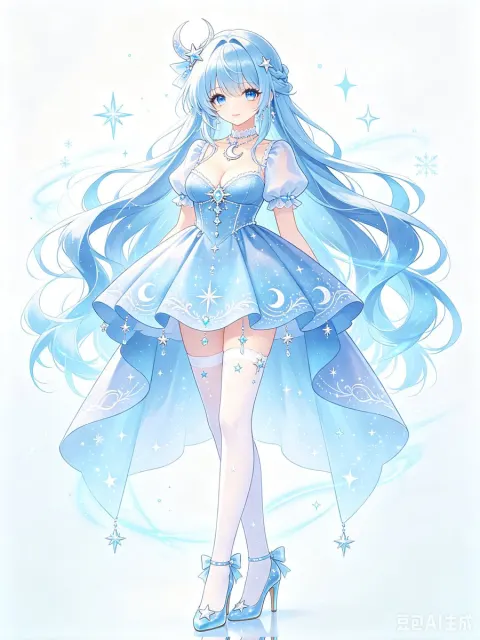 Dreamy Celestial Ice Princess Design