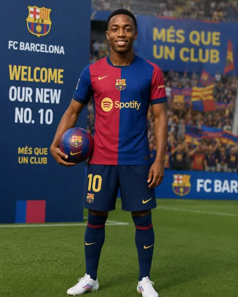Football Player Signing Presentation Photo