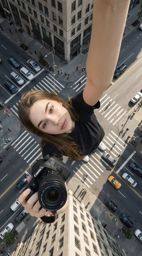 Giant Selfie Forced Perspective