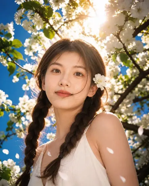 Spring Blossom Portrait