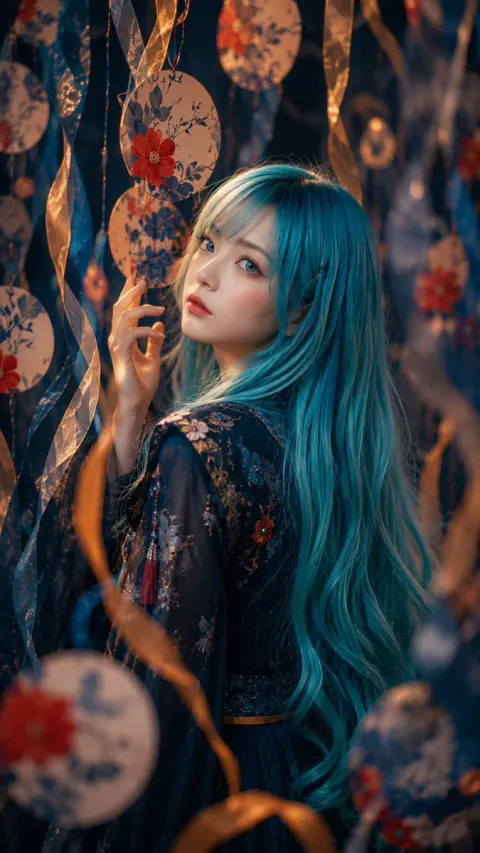 Dreamy Japanese Festival Portrait