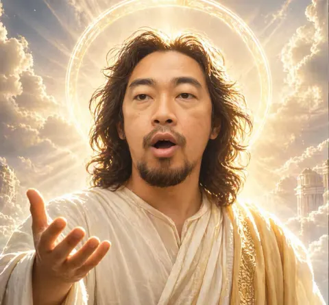 Cinematic Divine Jesus Portrait