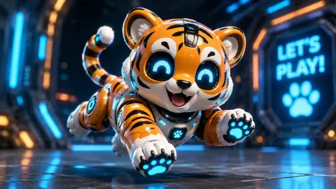 Cute Sci-Fi Robot Companion