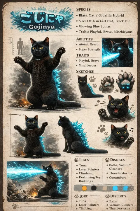 Gojinya Creature Concept Art