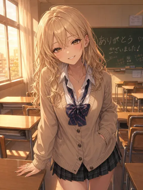 Golden Hour Anime Gyaru Classroom