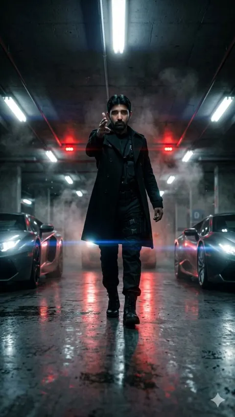 Cinematic Underground Garage Portrait
