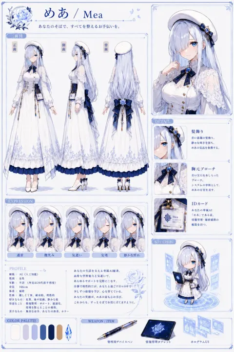AI Secretary Girl Design