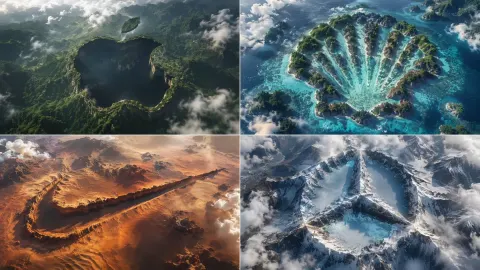 Hidden Logo Landscape Aerial Generator