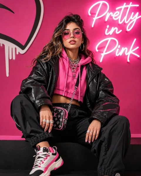 Streetwear Pop Fashion Portrait