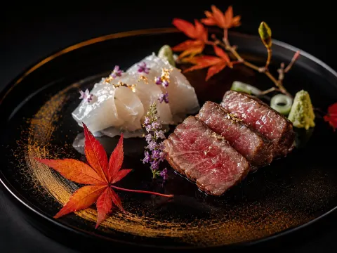 Kaiseki Wagyu Sashimi Art