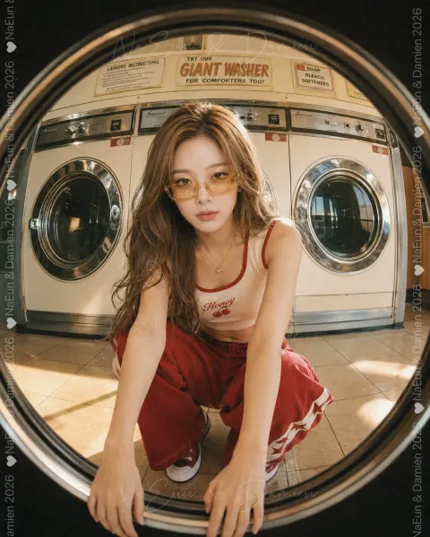 Fisheye Washing Machine Fashion Photo