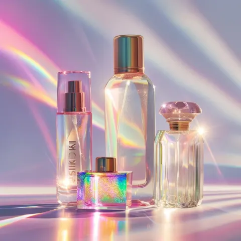 Holographic Cosmetic Bottle Collection Product Photo