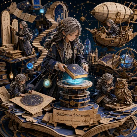 Cosmic Papercraft Library Explorer