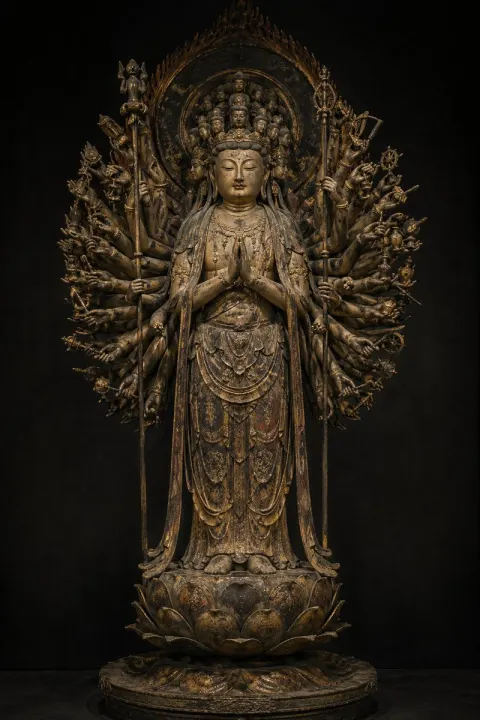 Thousand-Armed Kannon Sacred Statue