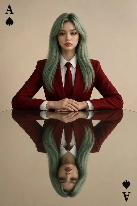 Ace of Spades Mirror Portrait
