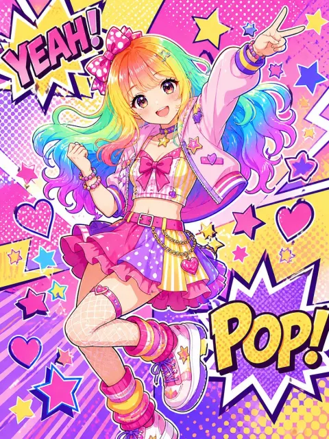Rainbow Idol Pop Jump