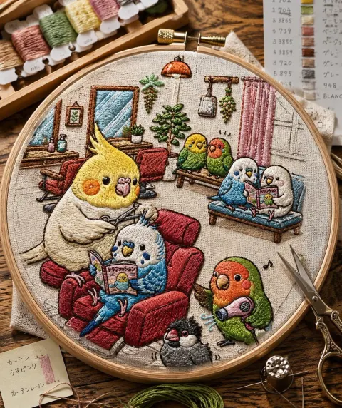 Macro Embroidery Art