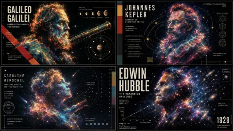 Ethereal Astronomer Data Portraits